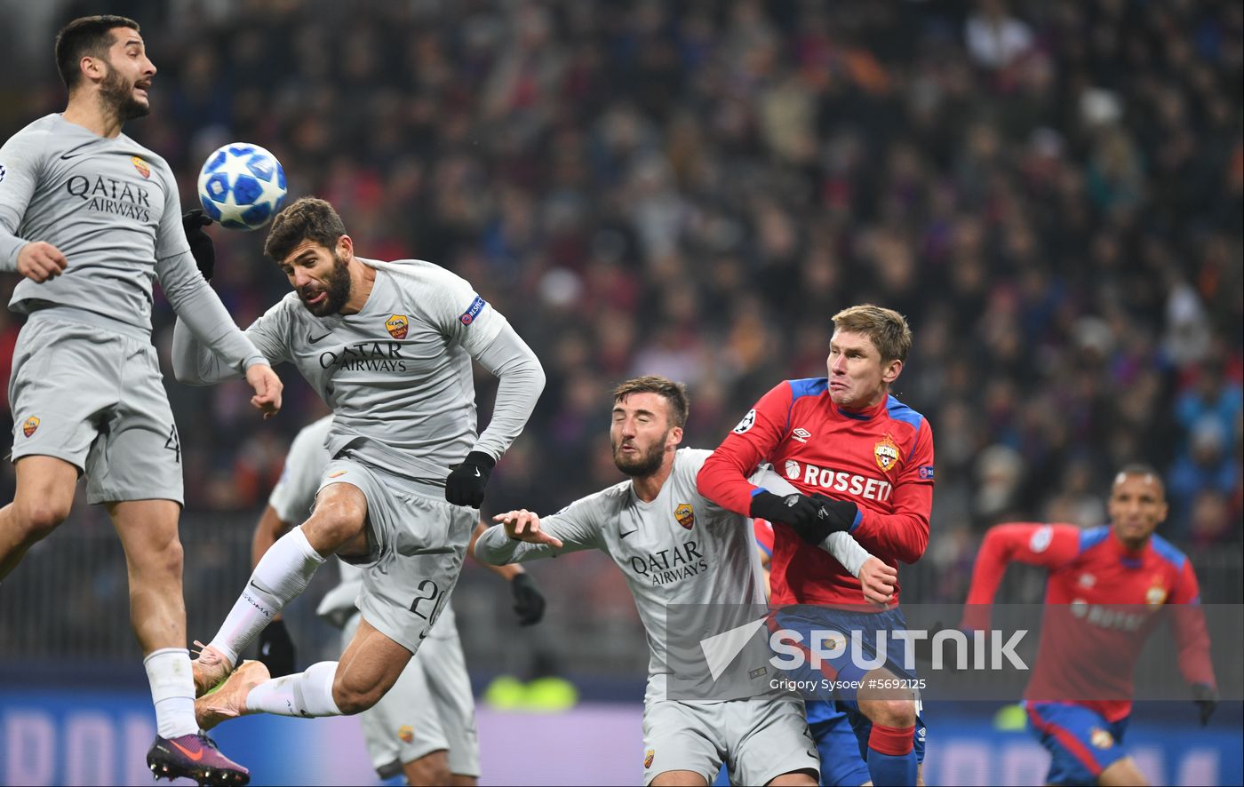 Russia Soccer Champions League CSKA - Roma
