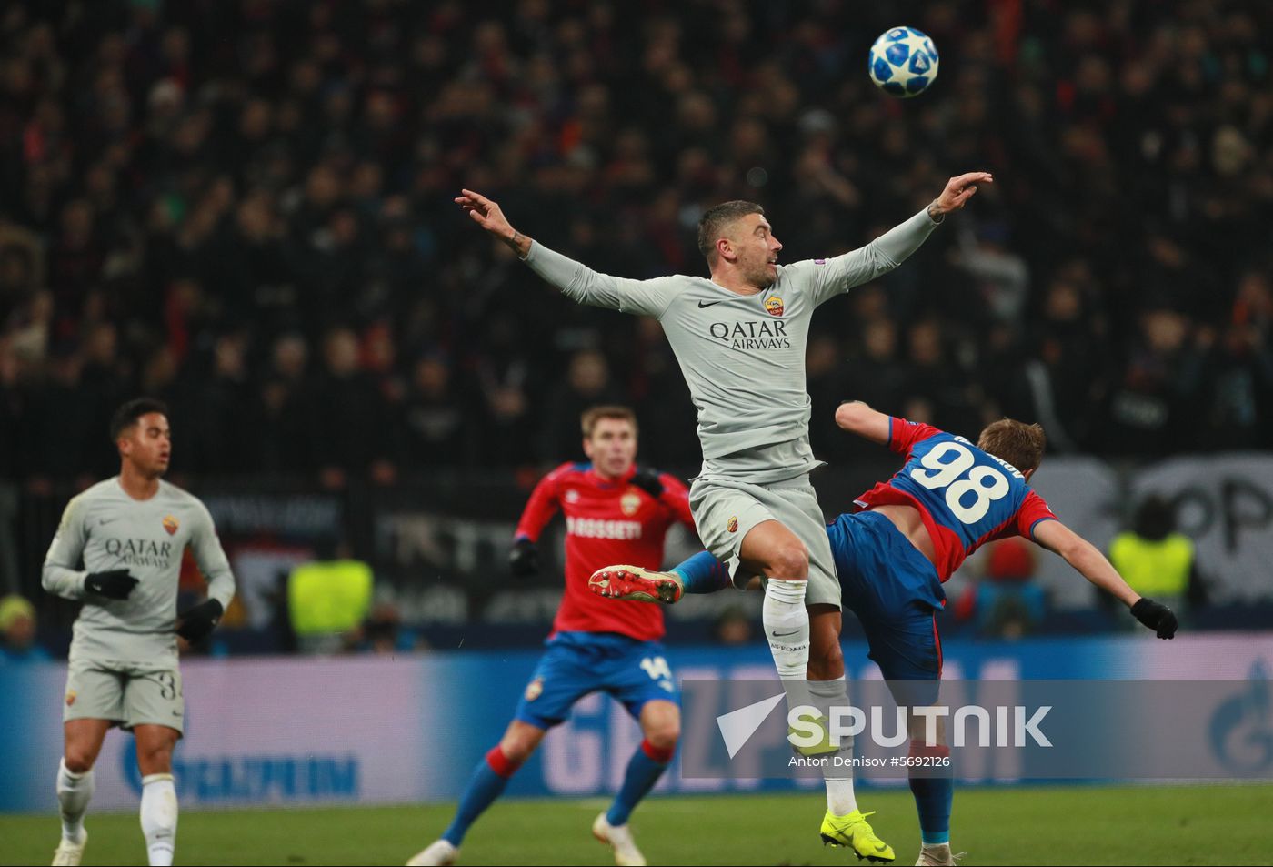 Russia Soccer Champions League CSKA - Roma