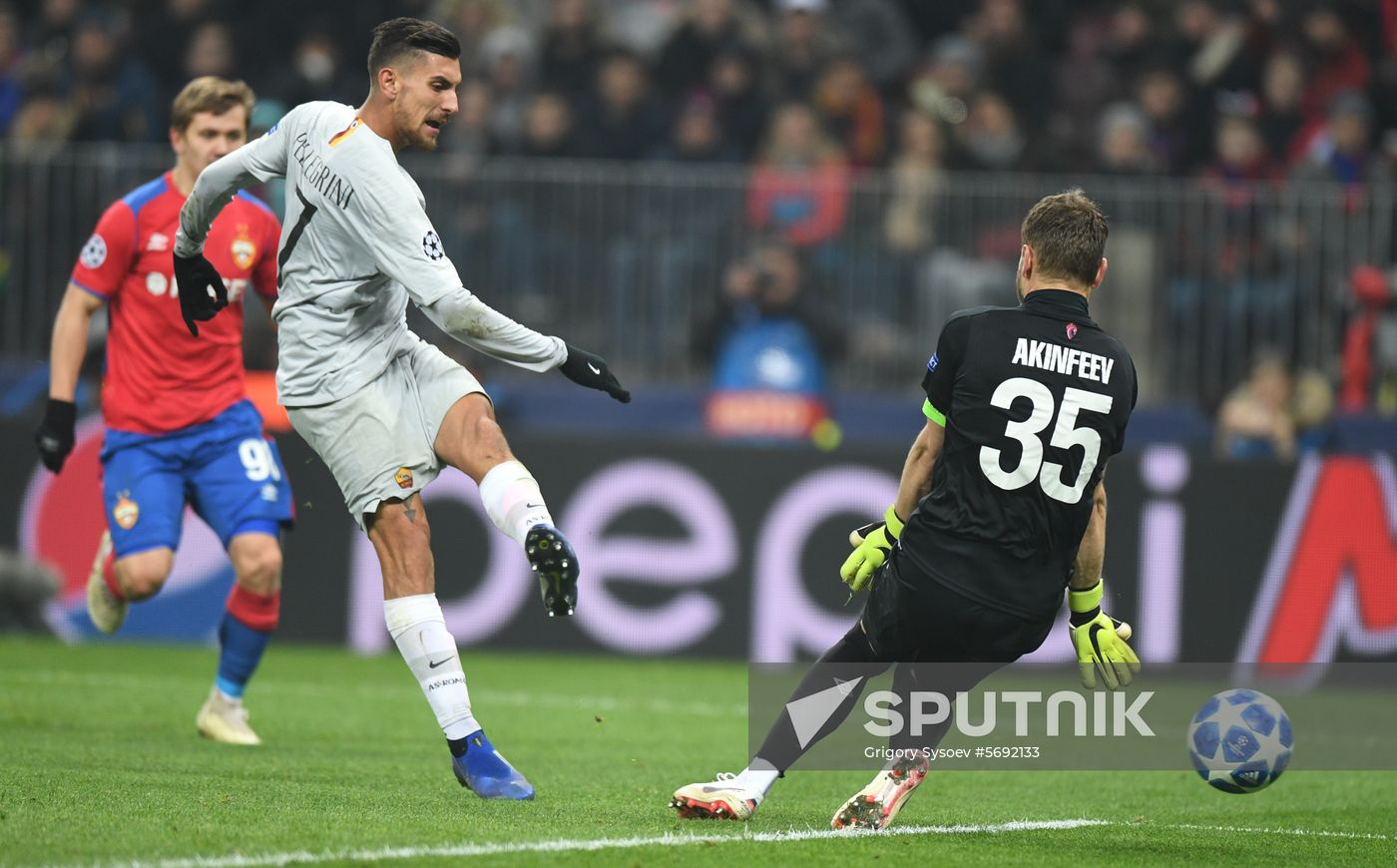 Russia Soccer Champions League CSKA - Roma