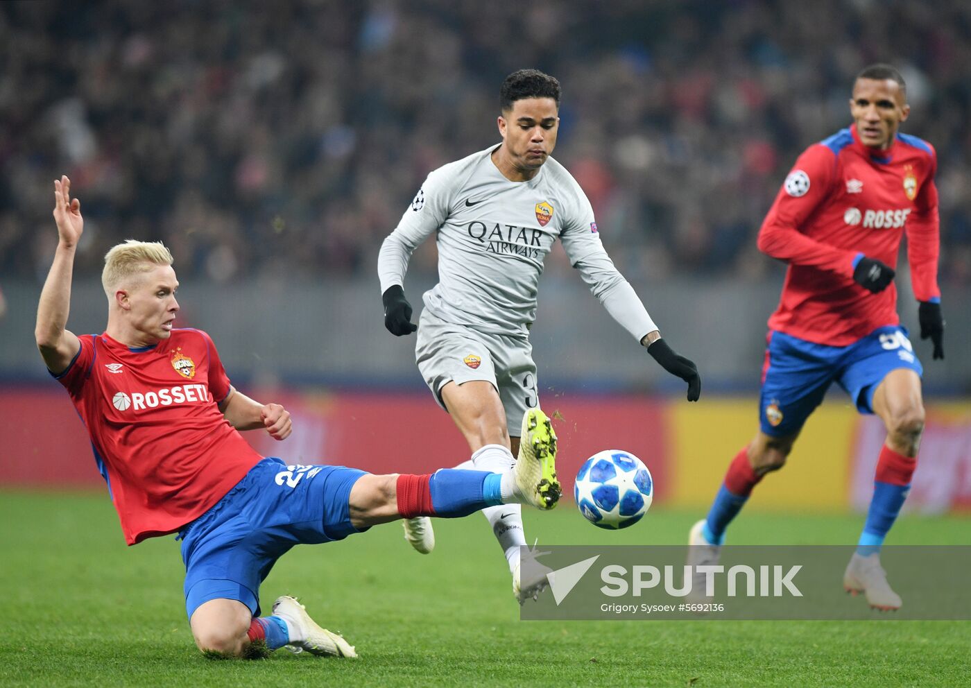 Russia Soccer Champions League CSKA - Roma