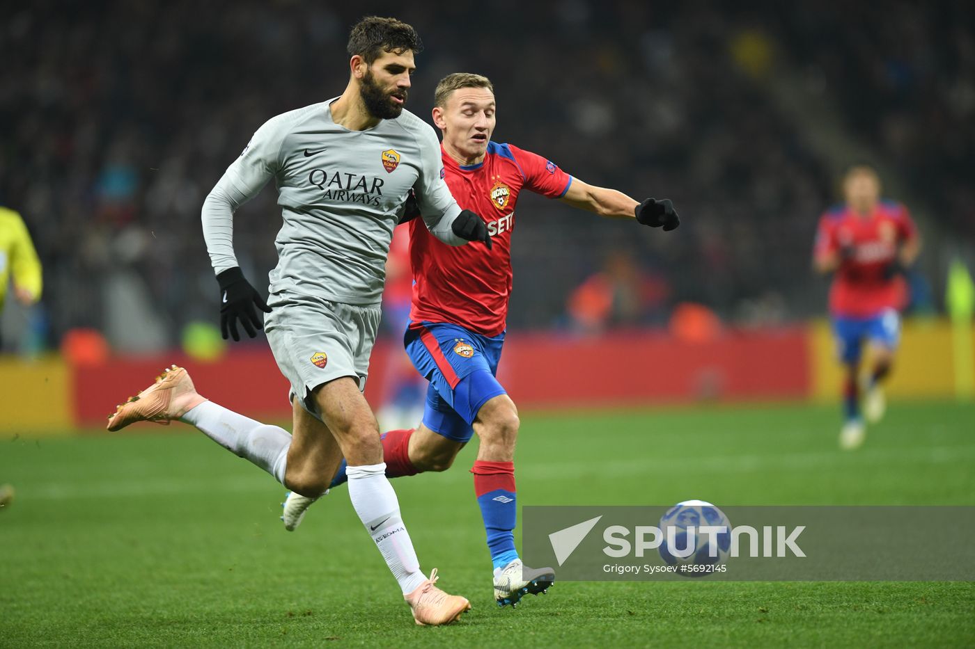 Russia Soccer Champions League CSKA - Roma