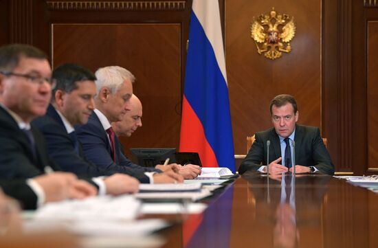 Prime Minister Dmitry Medvedev chairs meeting on agriculture development
