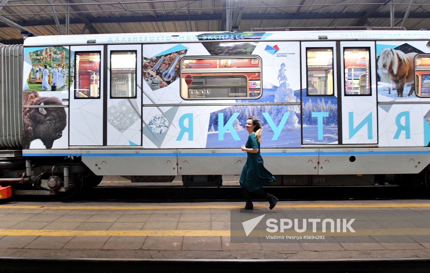 Russia Decorated Metro Train