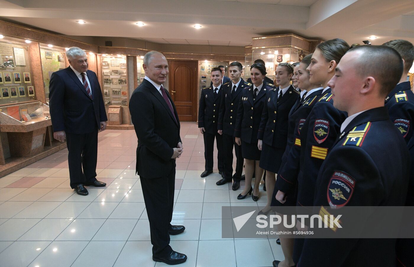 President Putin visits Moscow University of Russia's Interior Ministry