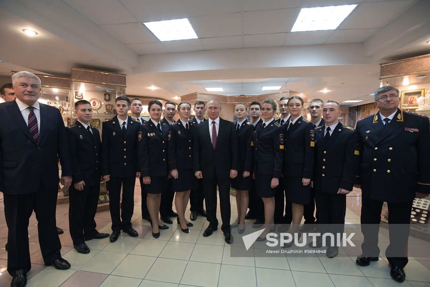 President Putin visits Moscow University of Russia's Interior Ministry