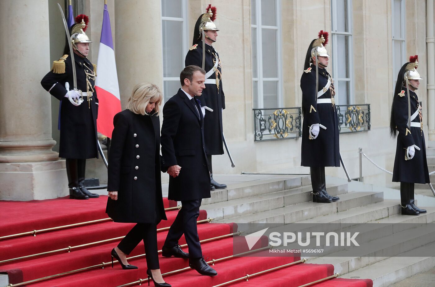 Heads of delegations arrive for ceremonies to mark centenary of Armistice Day