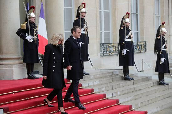 Heads of delegations arrive for ceremonies to mark centenary of Armistice Day