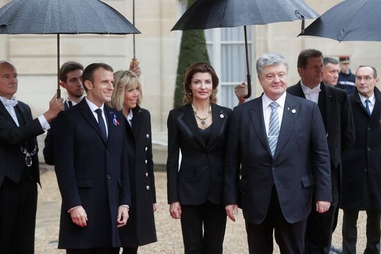 Heads of delegations arrive for ceremonies to mark centenary of Armistice Day