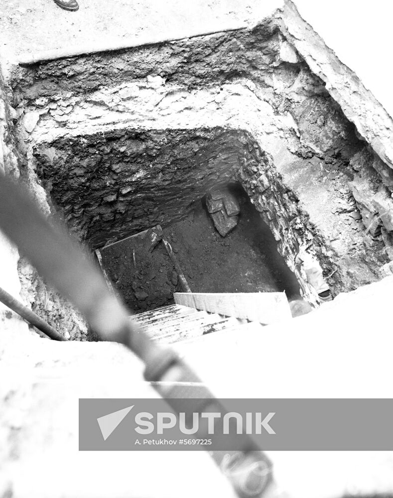 Archeological excavations in Moscow Kremlin