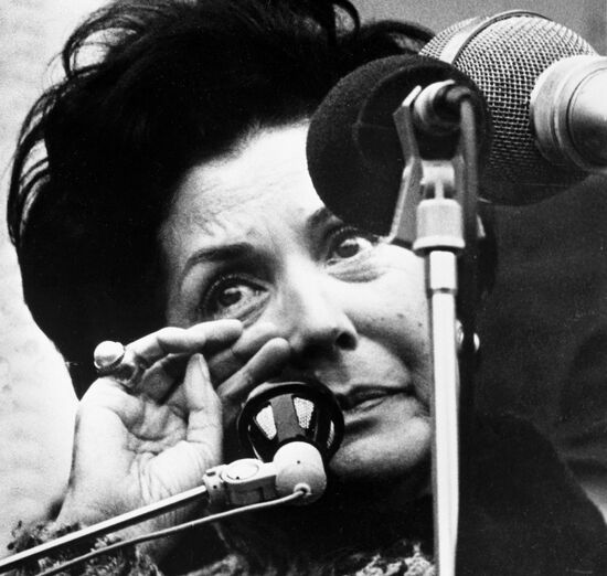 Chilean social and political activist Mercedes Hortensia Bussi Soto de Allende
