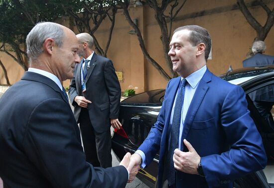 Prime Minister Dmitry Medvedev's visit to Italy