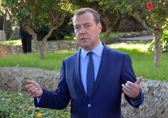 Prime Minister Dmitry Medvedev's visit to Italy
