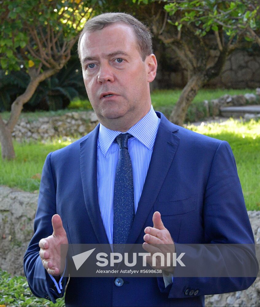 Prime Minister Dmitry Medvedev's visit to Italy