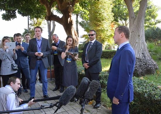 Prime Minister Dmitry Medvedev's visit to Italy