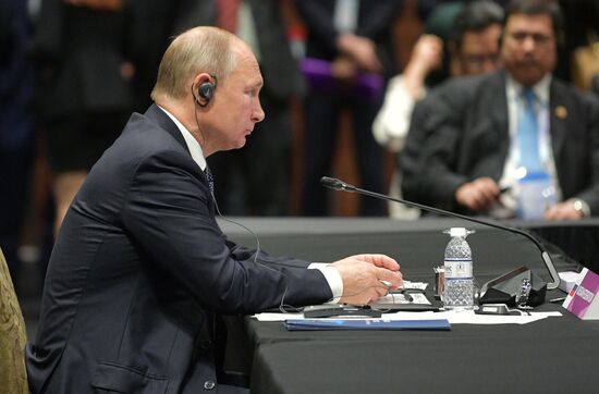 President Vladimir Putin's visit to Singapore. Day two