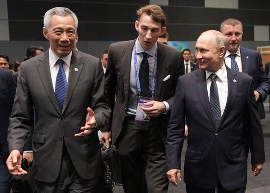 President Vladimir Putin's visit to Singapore. Day two