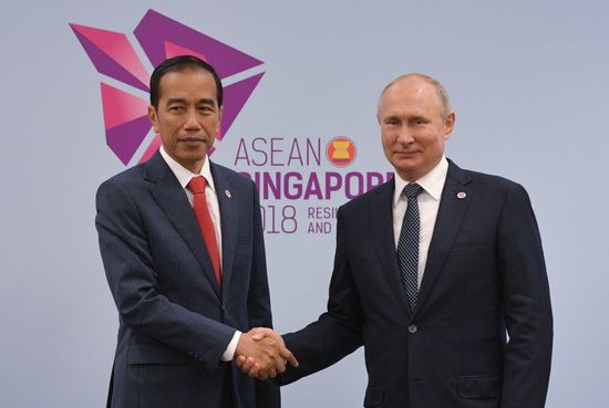 President Vladimir Putin's visit to Singapore. Day two