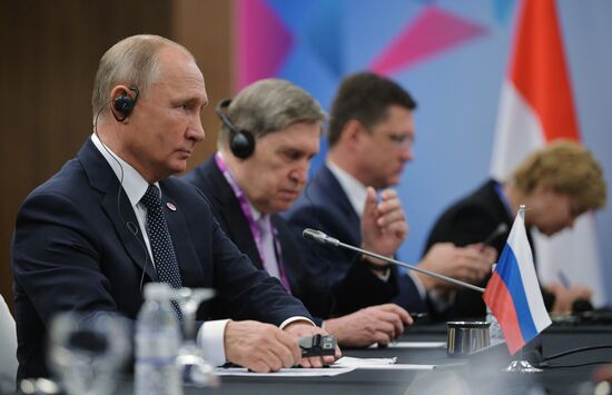 President Vladimir Putin's visit to Singapore. Day two