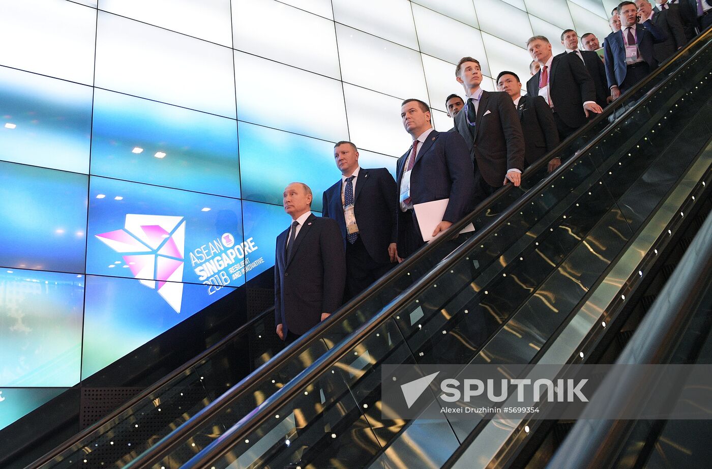 President Vladimir Putin's visit to Singapore. Day two