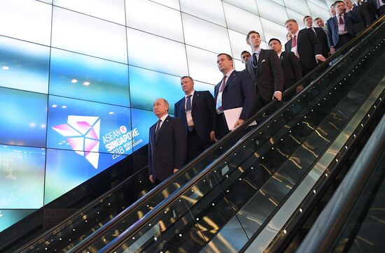 President Vladimir Putin's visit to Singapore. Day two
