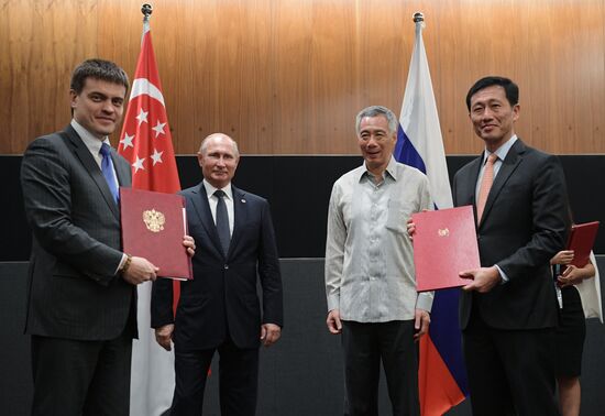 President Vladimir Putin's visit to Singapore. Day two