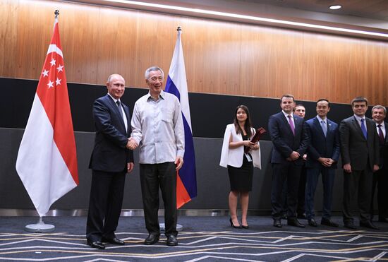 President Vladimir Putin's visit to Singapore. Day two