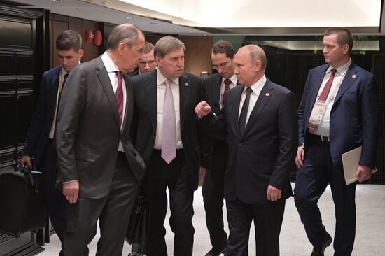 President Vladimir Putin's visit to Singapore. Day two