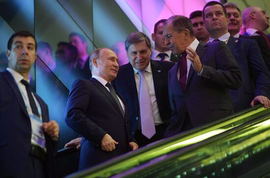 President Vladimir Putin's visit to Singapore. Day two