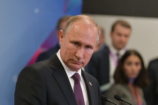 President Putin's visit to Singapore. Day three