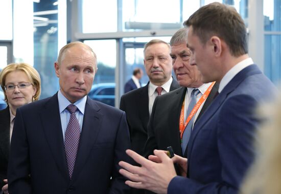 Russian President Vladimir Putin's working trip to St. Petersburg