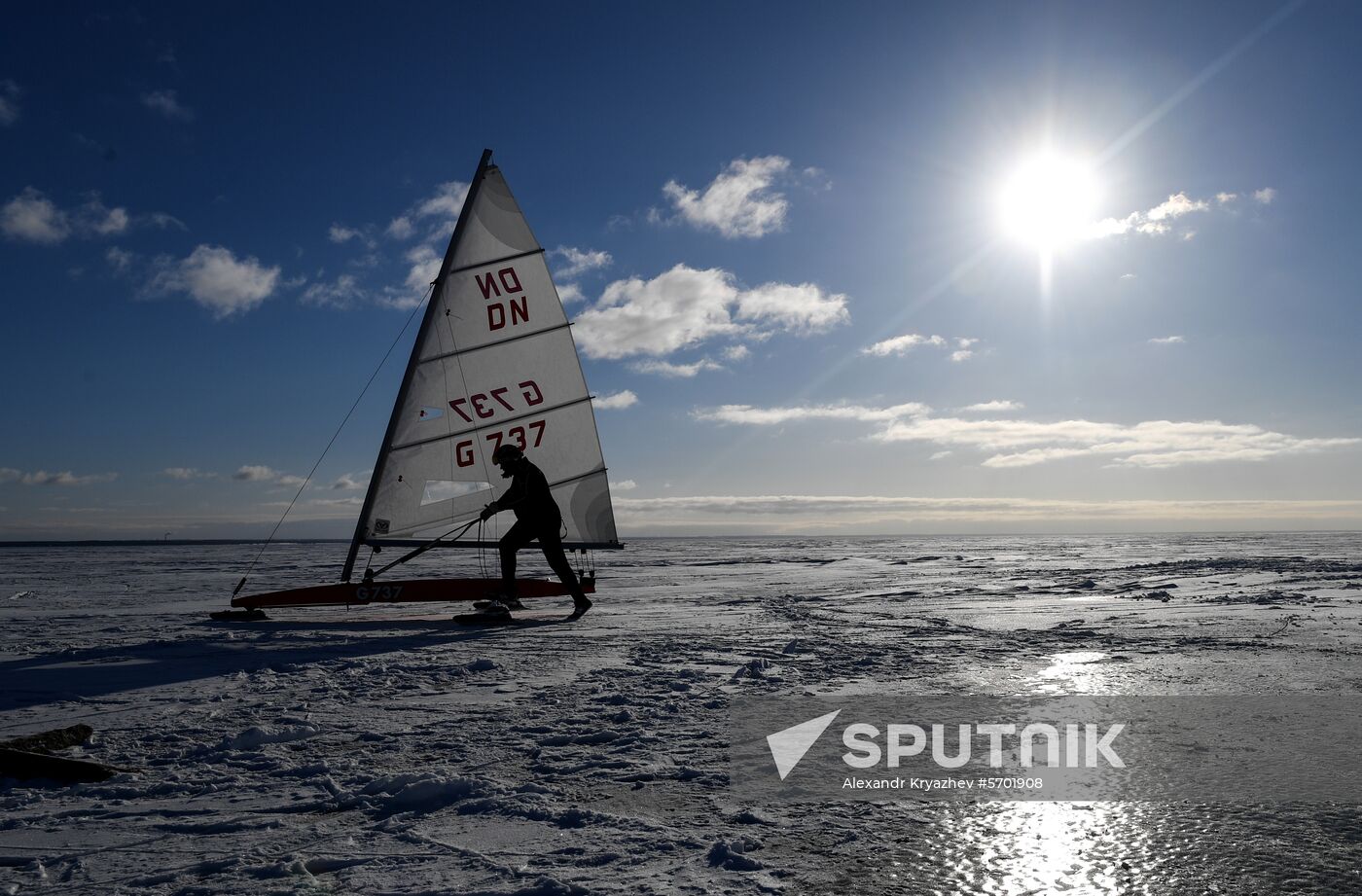 Russia Ice Yachting