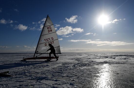 Russia Ice Yachting