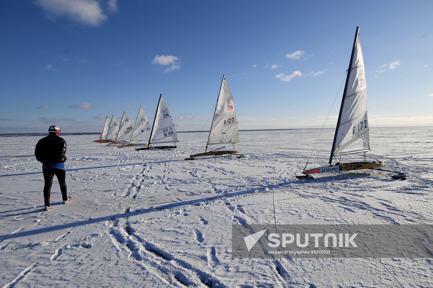 Russia Ice Yachting