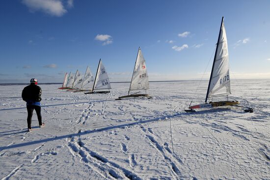Russia Ice Yachting