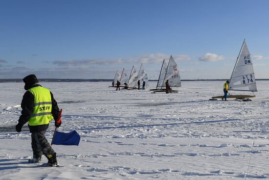 Russia Ice Yachting