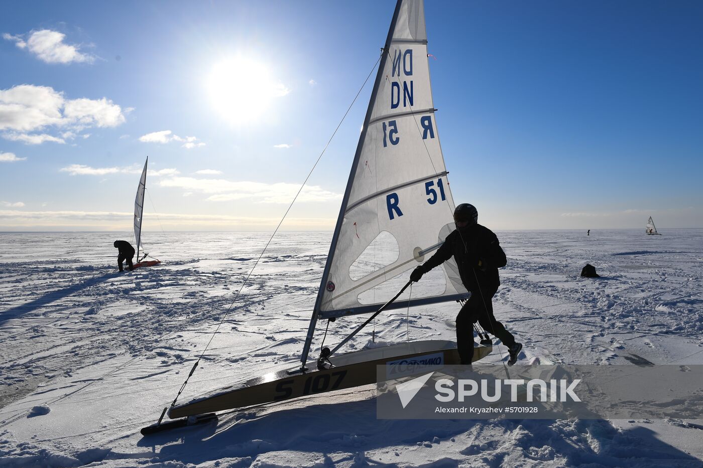 Russia Ice Yachting