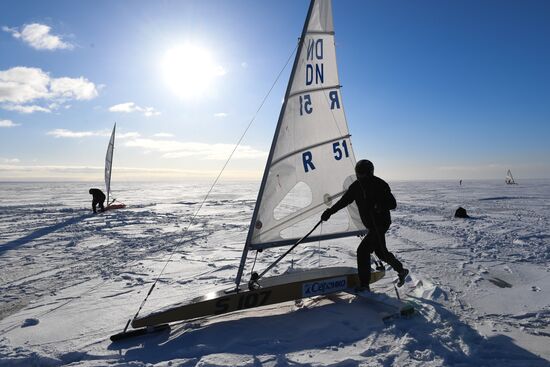 Russia Ice Yachting
