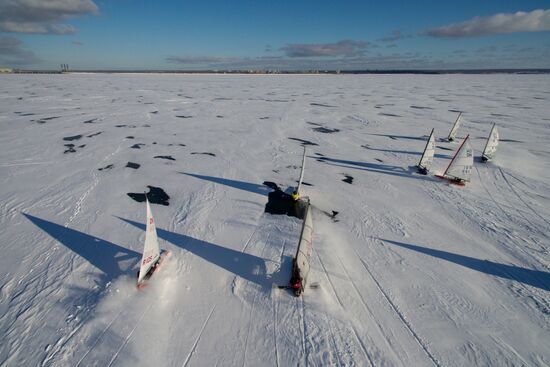 Russia Ice Yachting