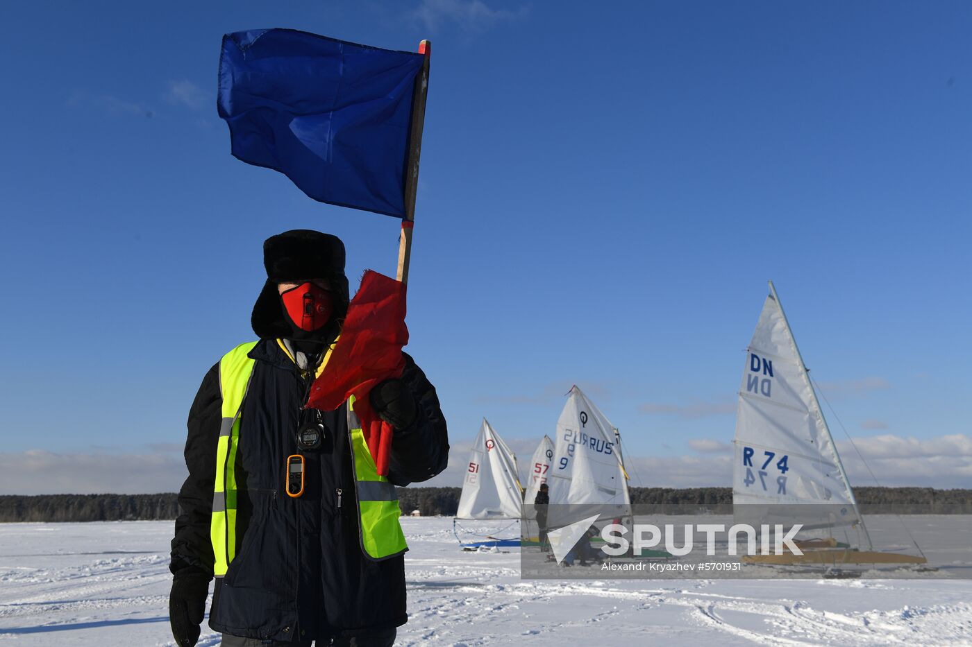 Russia Ice Yachting