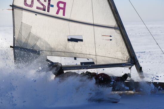 Russia Ice Yachting