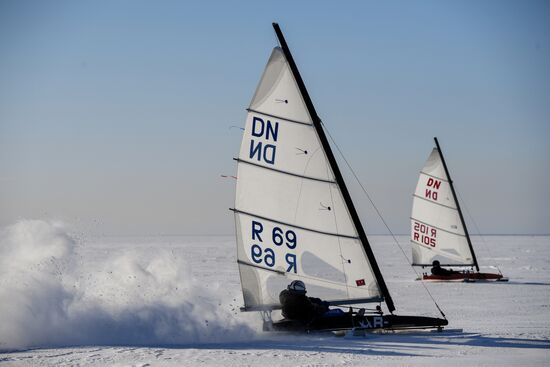 Russia Ice Yachting