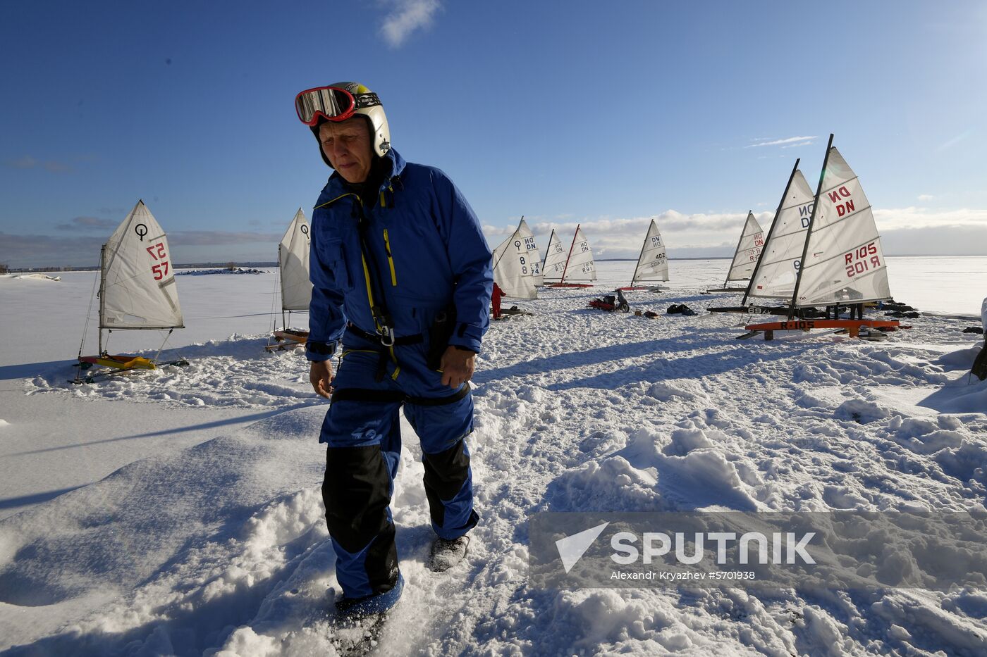 Russia Ice Yachting