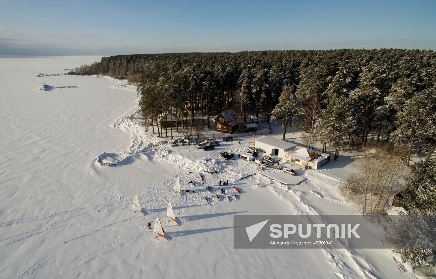 Russia Ice Yachting