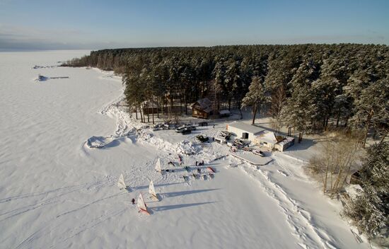 Russia Ice Yachting