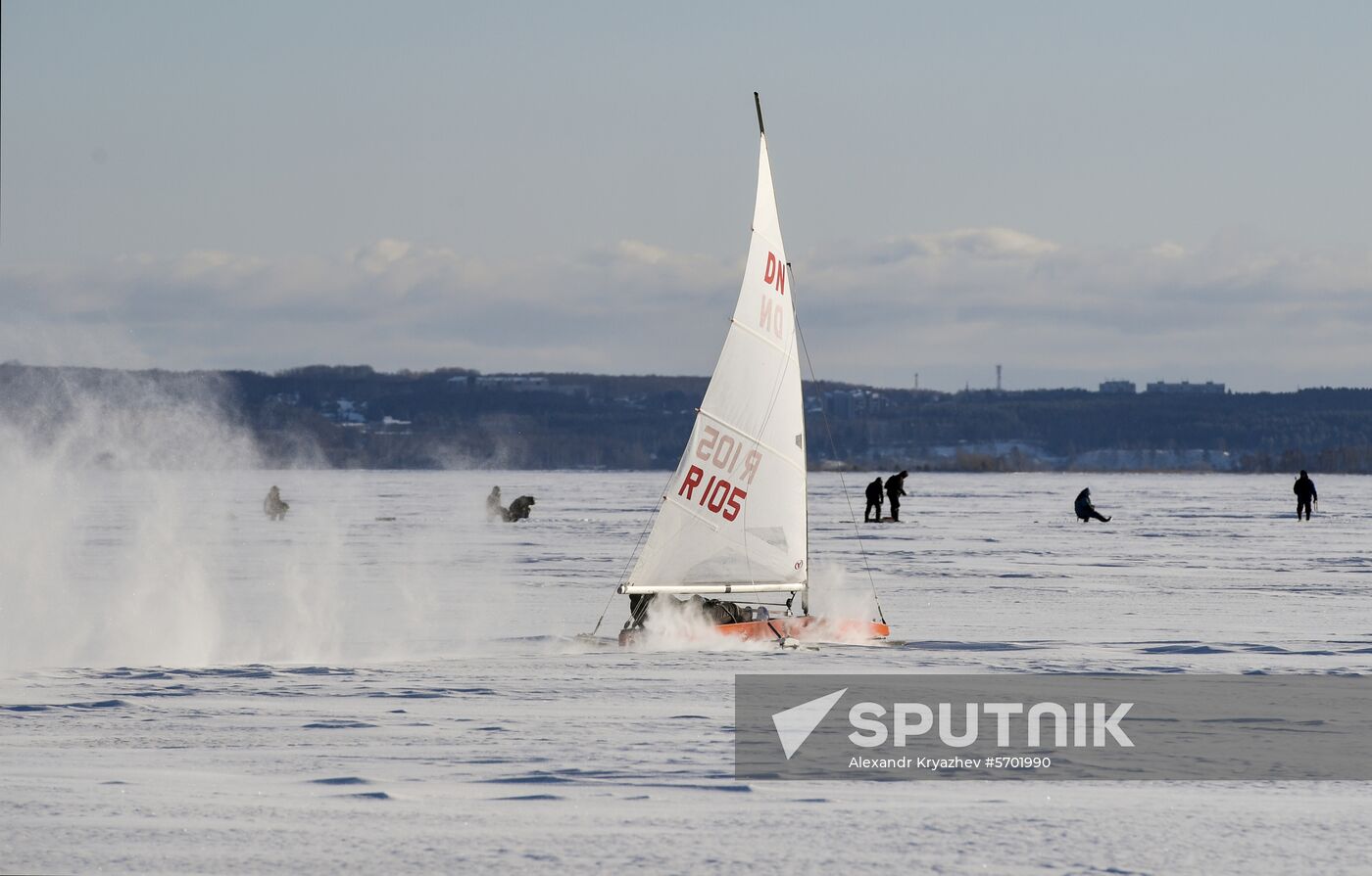 Russia Ice Yachting