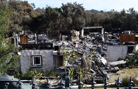 Consequences of wildfires in California