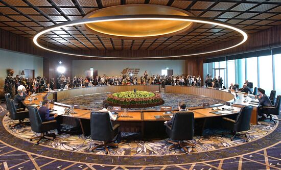 Russian Prime Minister Medvedev attends APEC summit in Papua New Guinea. Day Two