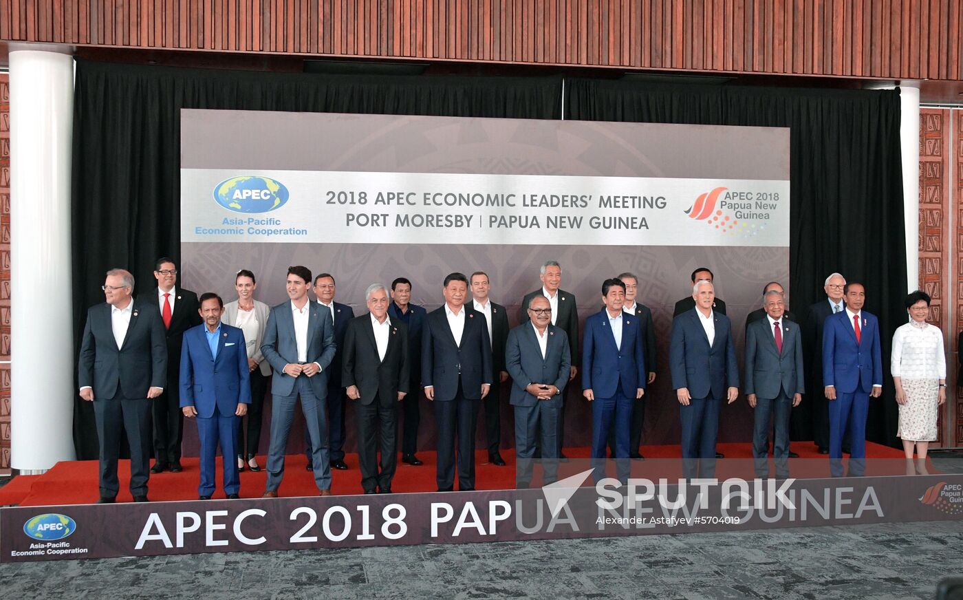 Russian Prime Minister Medvedev attends APEC summit in Papua New Guinea. Day Two