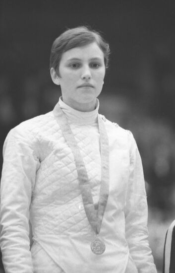 Soviet fencer Valentina Nikonova