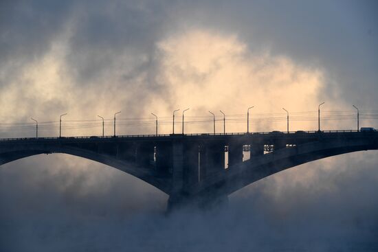 Subzero temperatures in Krasnoyarsk Territory